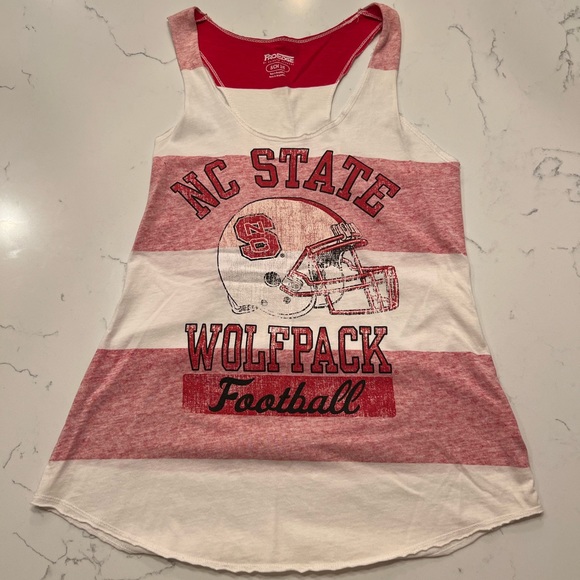 NC State Football Relaxed Tank-Top - Picture 1 of 4